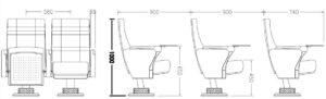 Imperial Class Auditorium Chairs Theatre Seating Solution